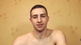 Russian Guy Ivan Demonstrates Himself And Satisfies Himself With His Finger