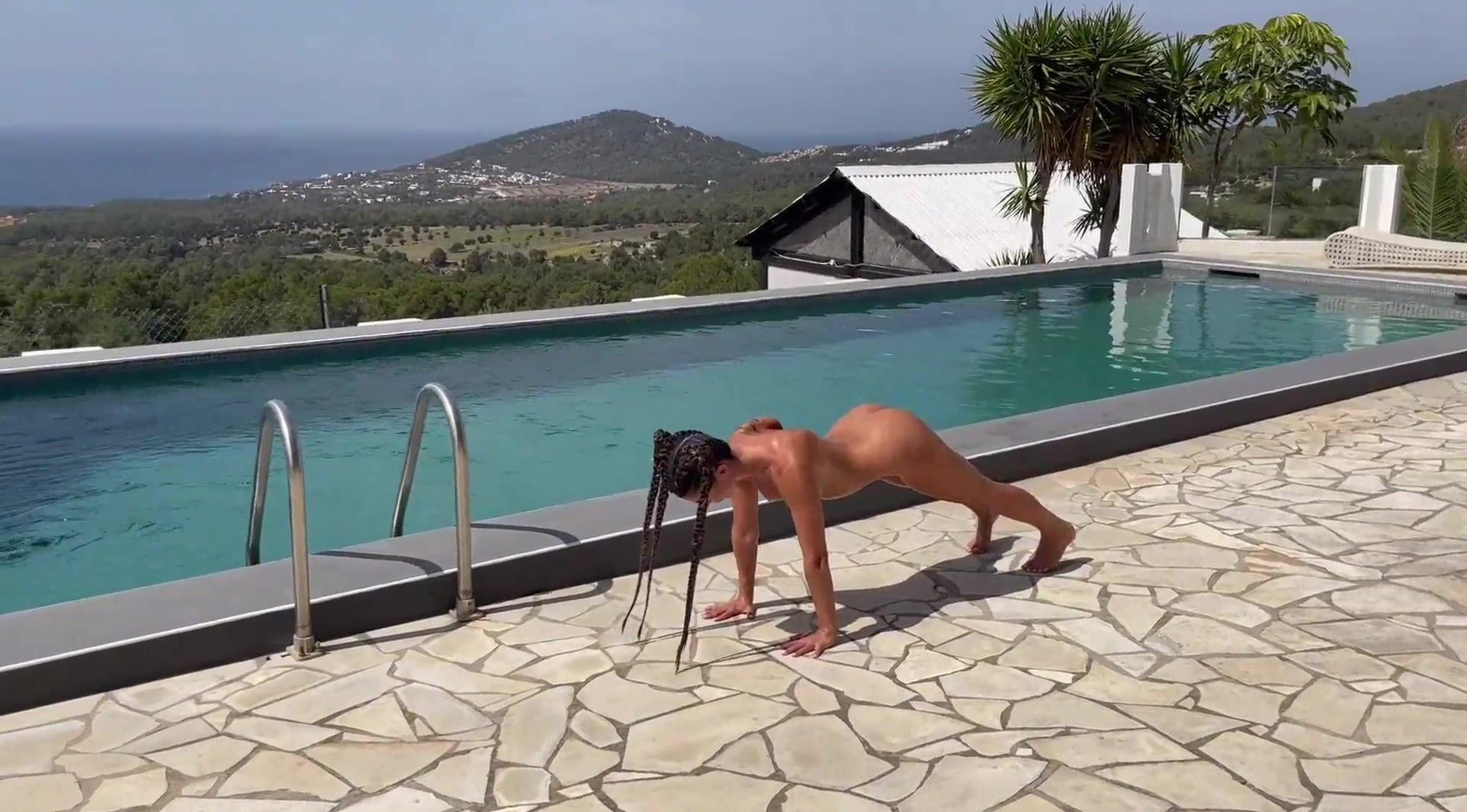 Naked sensual yoga with Roxy Fox